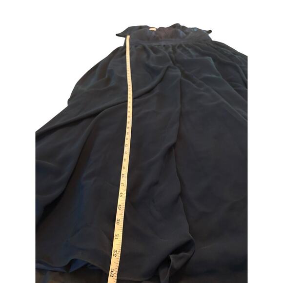 NWT!  JJ’s House #126289 Navy V-Neck Maxi Chiffon Evening Dress  -Size 18W - Picture 9 of 16